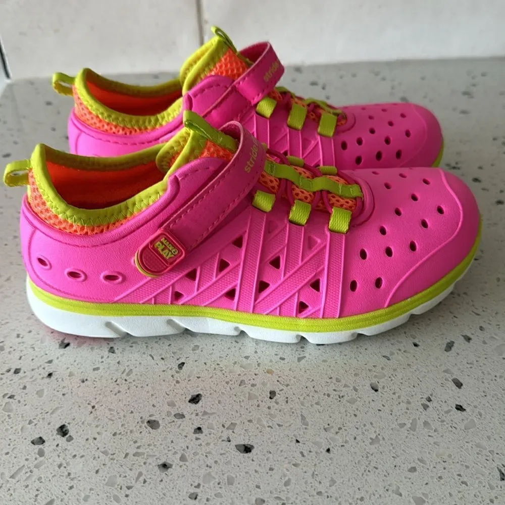 Stride Rite Made 2 Play Phibian Pink Rubber Girls' Water Shoes Outdoors Size 13